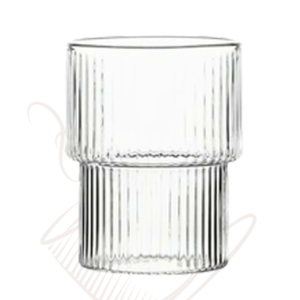 RIBBED VINTAGE GLASSWARE  (4 CUP)